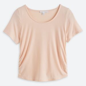 THREADS 4 THOUGHT - Ruched Tensel Jersey Coral Tee